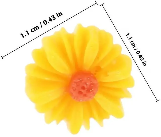 Alt view image 2 of 3 - 60Pcs Daisy Shaped Thumbtacks Multi Function Pushpins for Office Classroom Home Use Small Delicate Compact Desk Accessories