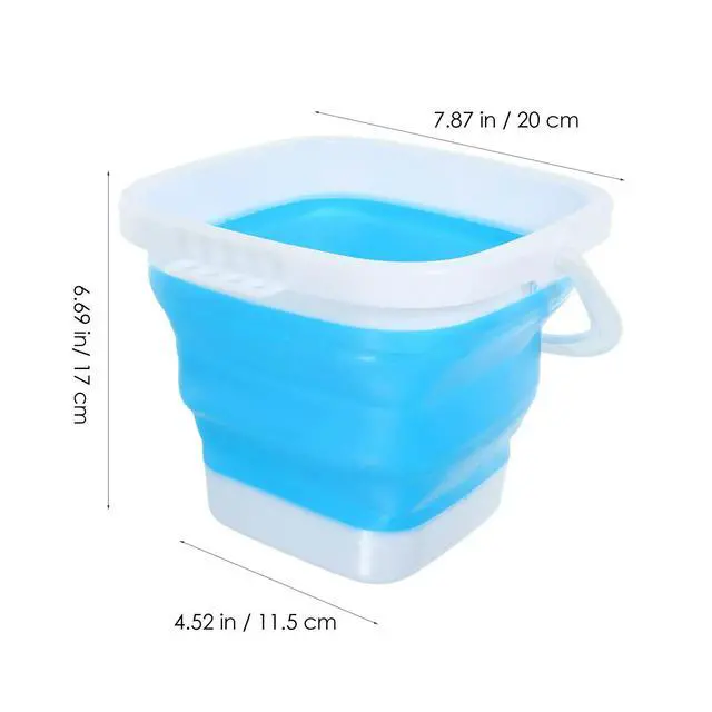Alt view image 3 of 3 - 1Pcs Foldable Durable Silicone Brush Washing Bucket Thickened Painting Tool Barrel Cleaning Fishing