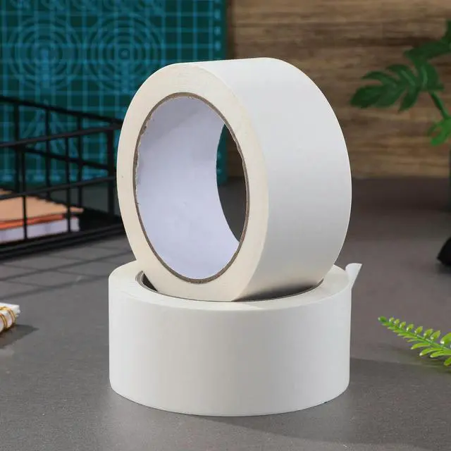 Alt view image 3 of 3 - 2 Rolls Kraft Paper Packing Tape Writable Easy Tear Strong Adhesion Stable Weather Resistance Sealing Tape for Boxes Photo