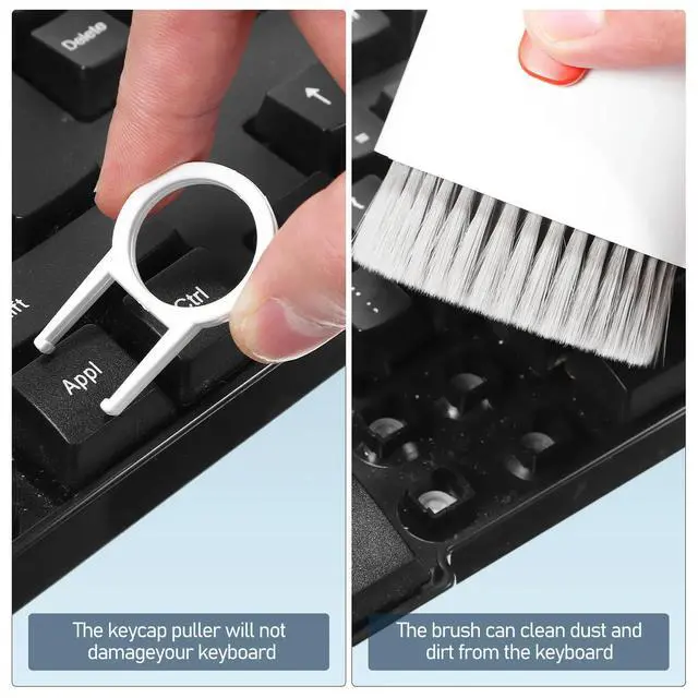 Alt view image 3 of 3 - 1Set Electronic Cleaning Kit Multi-Functional Keyboard Phone Camera Cleaner Kit Safe Reliable Long-Lasting Tool for Laptops