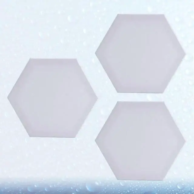 Alt view image 2 of 3 - 3Pcs Hexagon Thick Cotton Artist Canvas Boards Oil Paint Panels Suitable for Acrylic Tempera DIY Painting 12.5cm Side Length