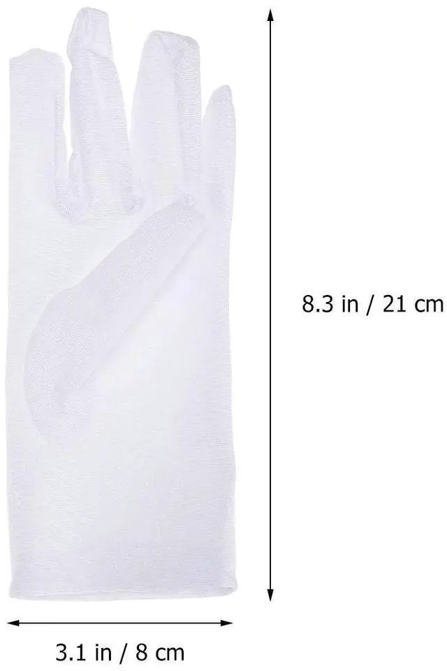 Alt view image 3 of 3 - 10Pairs Sunscreen Protective Gloves Elastic Spandex for Industrial Gardening Work Lightweight Moisturizing Work Gloves