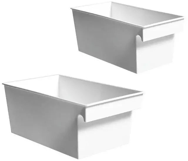 Alt view image 2 of 3 - 2Pcs Premium PP el Box Sorting Organizing Box for Kitchen Bathroom Living Room Table Fruits Bottles Cans Snacks