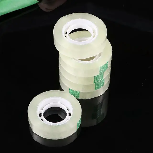 Alt view image 2 of 3 - 24Pcs Transparent Clear Tape Strong Adhesive High Viscosity for School Office Home Gift Packing Student Stationery Tape