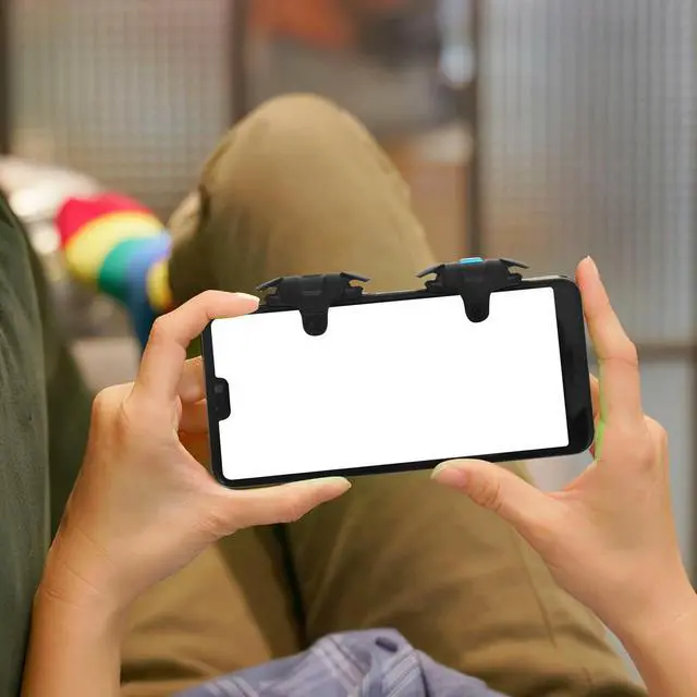 Alt view image 2 of 3 - 2Pcs Mobile Game Triggers for Phones Tablets Enhanced Gaming Controller Rapid Shooting Accuracy Physical Accessory for Action