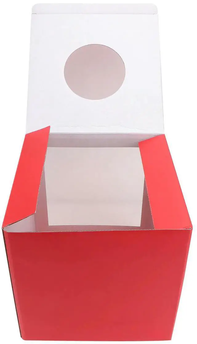 Main image of 1Pcs Red Lottery Box Draw Box for Party Game Ballot Drawing Annual Meeting Event Simple Reusable Lightweight Design