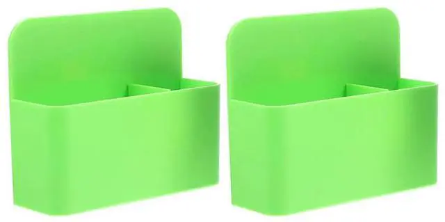 Main image of 2Pcs Magnetic Pencil Holder Heavy Duty Magnet Dry Erase Marker Organizer Space Saving Desk Organizer for Chalk Pens Erasers Note