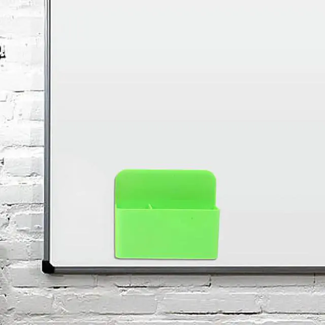 Alt view image 3 of 3 - 2Pcs Magnetic Pencil Holder Heavy Duty Magnet Dry Erase Marker Organizer Space Saving Desk Organizer for Chalk Pens Erasers Note