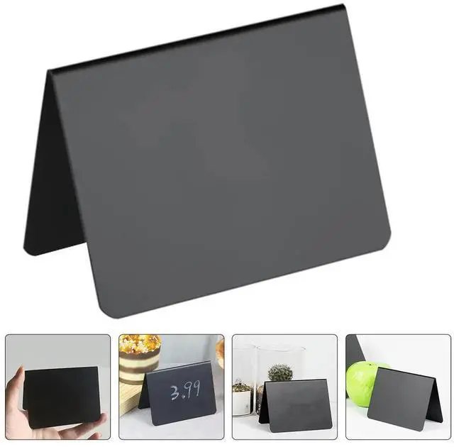 Main image of 10Pcs Small Chalkboard Sign Desktop Message Board Reusable Writing Board for Retail Store Supermarket Cafe Party Food el