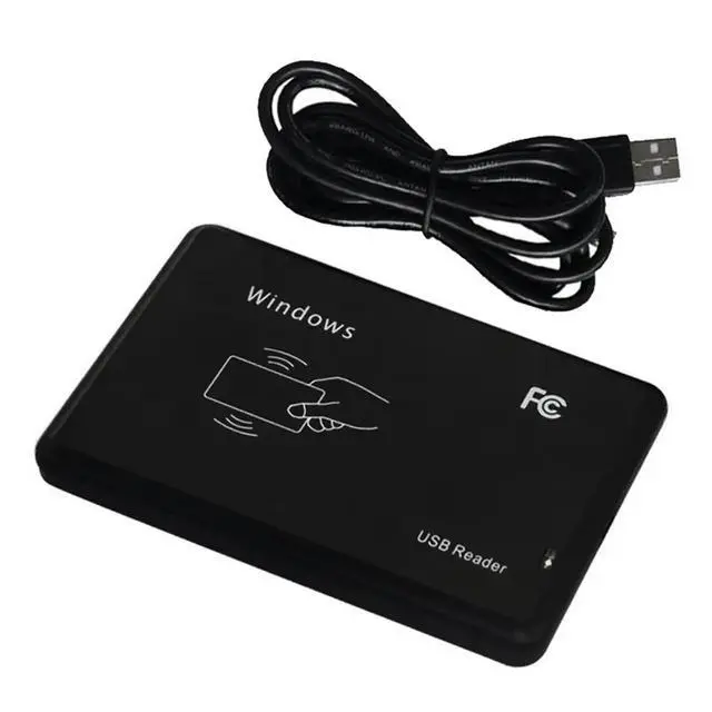 Alt view image 2 of 3 - 4X USB RFID Reader 125Khz EM4100 ID Contactless Sensitivity Card Reader TK4100 Support Window System RFID
