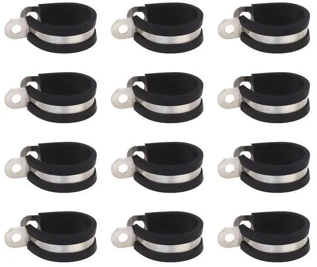 Main image of 12Pcs Heavy Duty R-Type Cable Clip Wire Clamp for Vehicle Industry Boat Windshield Household Cable Organization Lightweight Easy