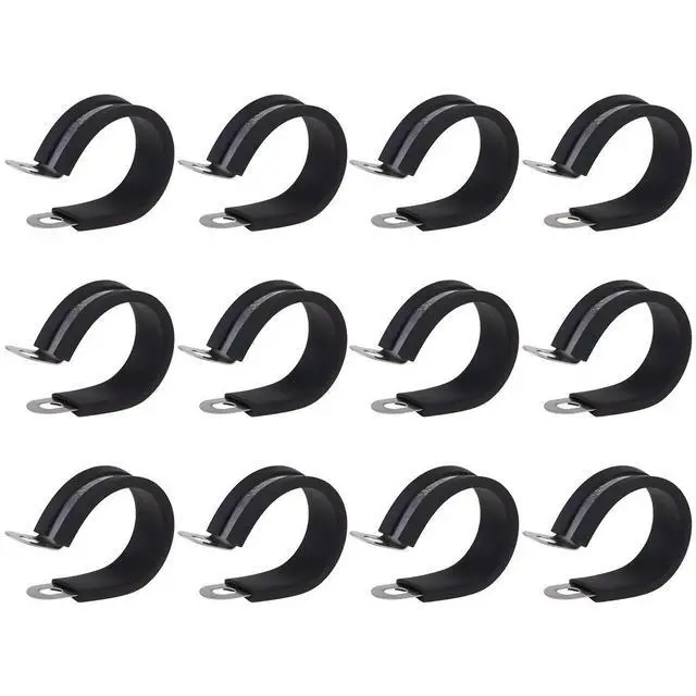 Alt view image 3 of 3 - 12Pcs Heavy Duty R-Type Cable Clip Wire Clamp for Vehicle Industry Boat Windshield Household Cable Organization Lightweight Easy
