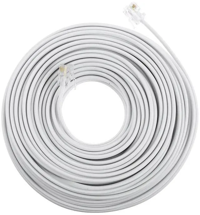 Main image of Telephone Line Extension Cable Rj11 6p4c Plug Landline Cord Clear Transmission Anti-Noise Telephone Accessories
