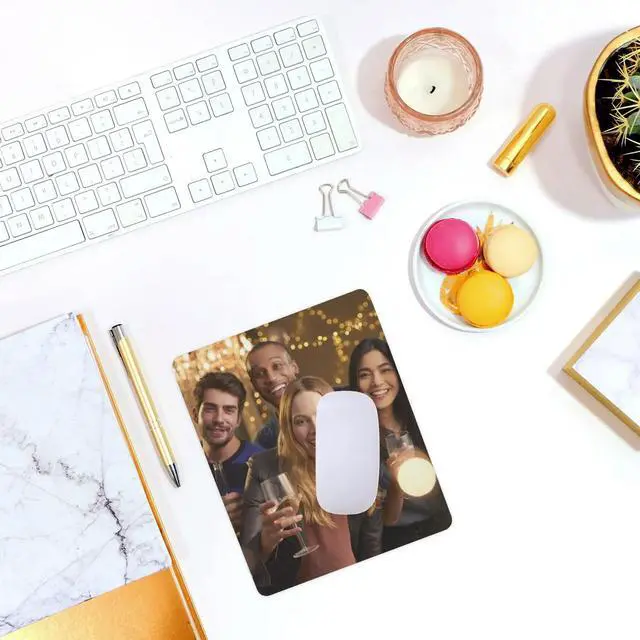 Alt view image 3 of 3 - 5Pcs Blank Sublimation Mouse Pads Rubber Material Non-Slip Large Desk Mat for Heat Transfer Sublimation Gaming Office Use