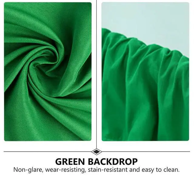 Alt view image 2 of 3 - 1Pcs Green Solid Photographic Background Fabric Wear Resistant Stain Resistant Lightweight Photo Studio Video Backdrop