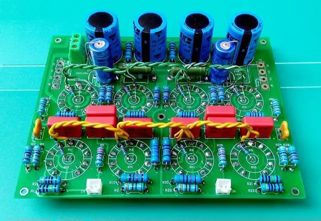 Alt view image 3 of 3 - Huaji audio tube bile machine amplifier ST-6P1PP 2*10W push-pull merge machine PCB circuit board