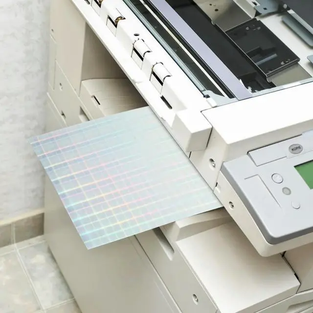 Alt view image 3 of 3 - 20 Sheets Self Adhesive Holographic Printing Paper A4 210x297mm for Inkjet Laser Printer Sticker els Home Office Use