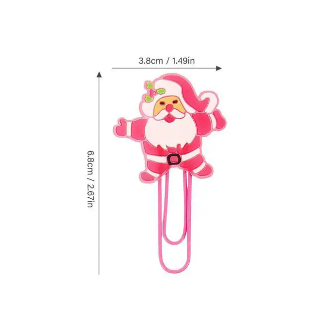Alt view image 3 of 3 - 24Pcs Holiday Paperclip Bookmarks Christmas Tree Decoration Style PVC Reusable Page Markers for Books Files Notebooks Teachers