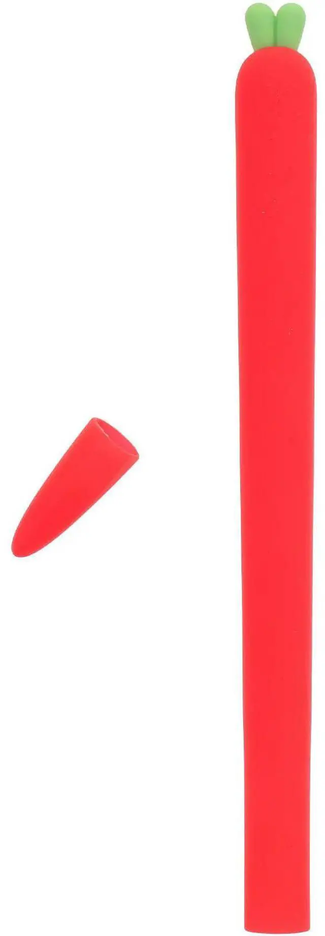 Alt view image 2 of 3 - Carrot Silicone Stylus Protective Cover Ergonomic Grip Anti Slip Holder Compatible Pencil 2 Scratch Resistant