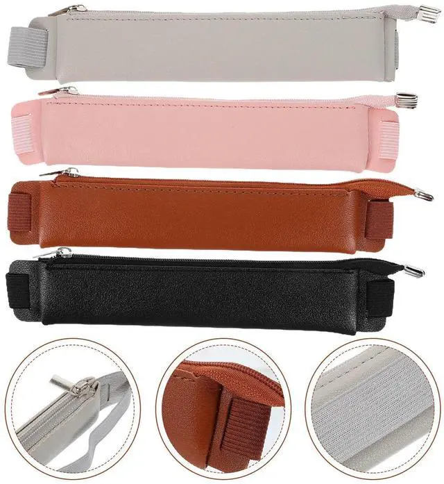 Main image of 4Pcs Simple Elegant Pen Pouch with Elastic Band for Notebook Journal Fountain Ballpoint Pens Pen Holder Pouch