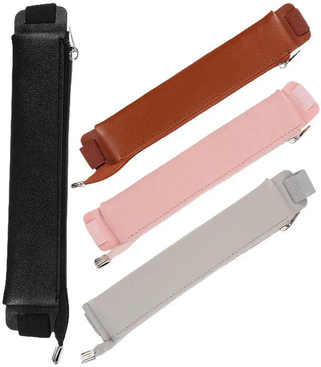 Alt view image 3 of 3 - 4Pcs Simple Elegant Pen Pouch with Elastic Band for Notebook Journal Fountain Ballpoint Pens Pen Holder Pouch