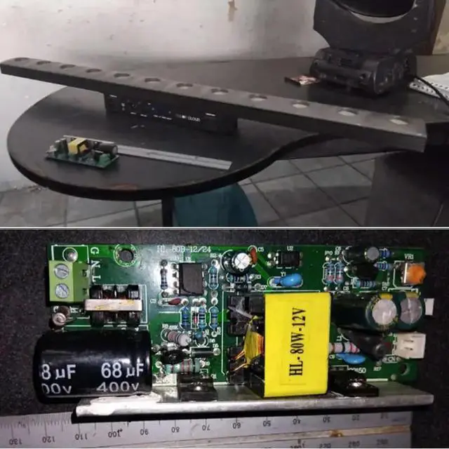 Alt view image 2 of 3 - HL-80W-12V Stage Lighting Power Supply LED Bar Lighting Power Supply 12X3W