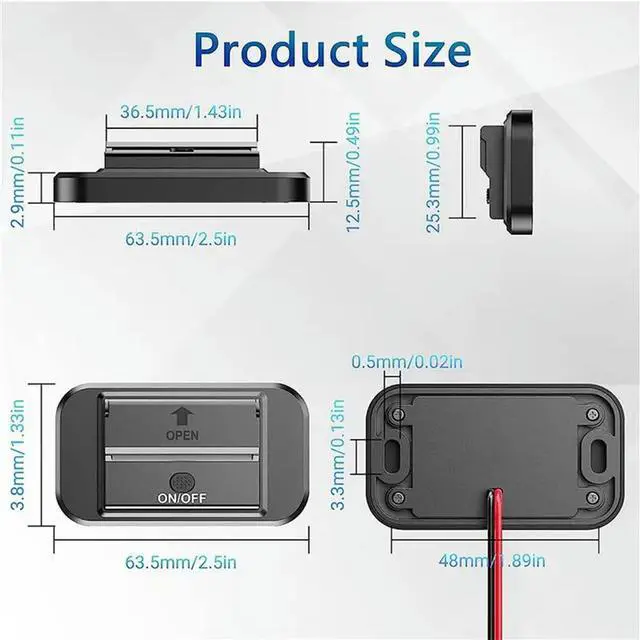 Alt view image 3 of 3 - 4Pcs 12V RV USB Outlet, 36W Dual QC3.0 USB Car Socket Power Outlet With Cap, 12V 24V Car Switch
