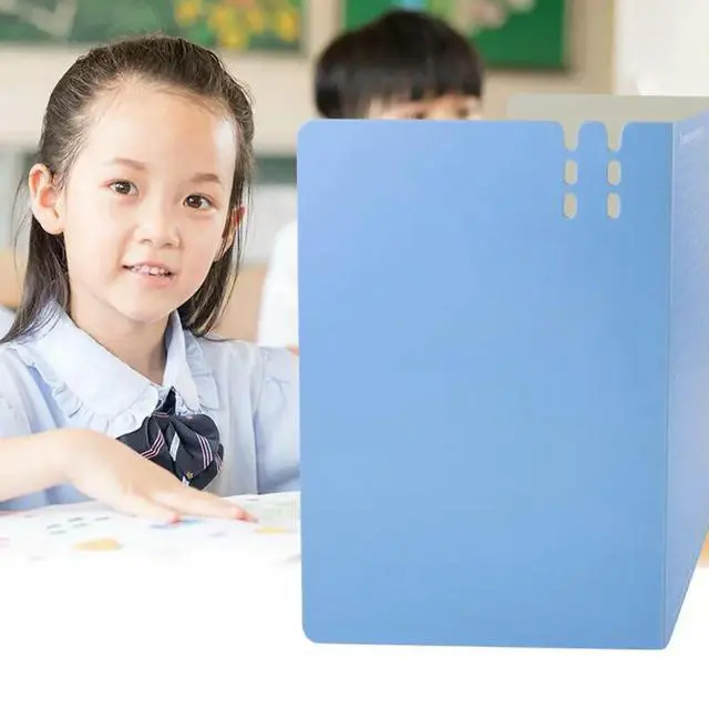 Alt view image 2 of 3 - L Size Desktop Divider Board Premium PP Material Office Desktop Baffle Create Private Workstation Fast Setup Random Color