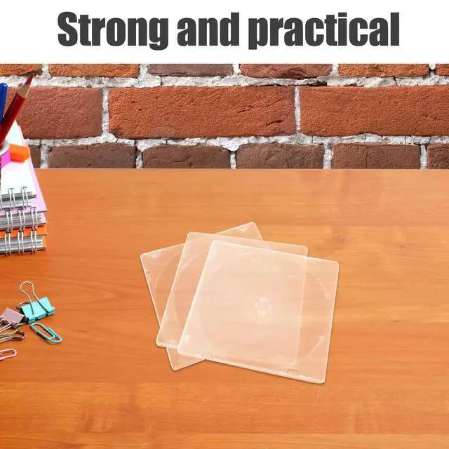 Alt view image 3 of 3 - 25Pcs Ultrathin Transparent Cd Package Box Compact Holder Large Capacity Media Cd Box