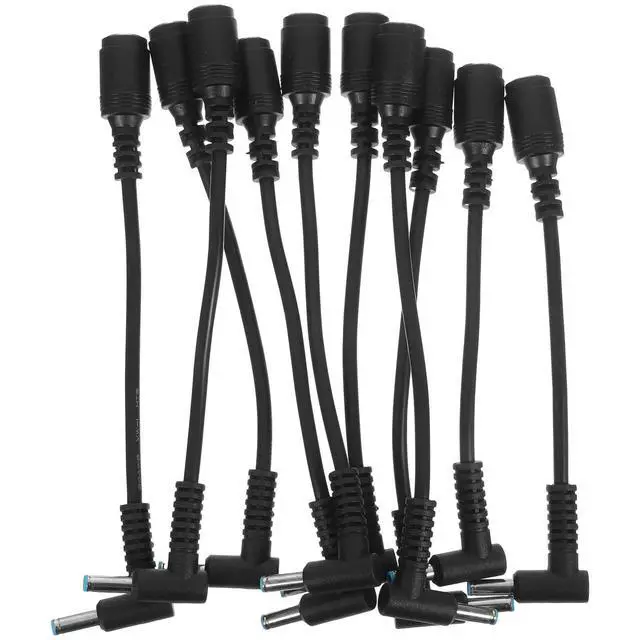 Alt view image 2 of 3 - 10Pcs Power Supply Conversion Line Female to Male 90 Degree Laptop Tip Adapter Converter Cable Compact and Reliable