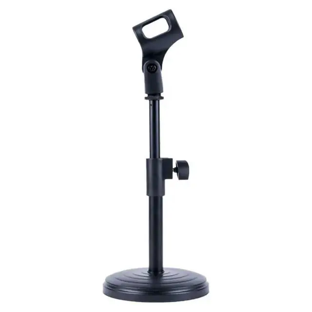 Alt view image 3 of 3 - Premium Adjustable Microphone Desktop Stand Heavy Black Base Stable Silent Design for Podcasting Broadcasting Streaming Studio