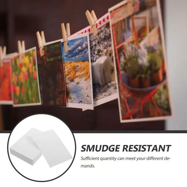 Alt view image 2 of 3 - 100 Sheets Glossy Photo Paper High Glossy Sheets Printing Photo Paper for Printer Daily Use Daily Use Photographic Papers