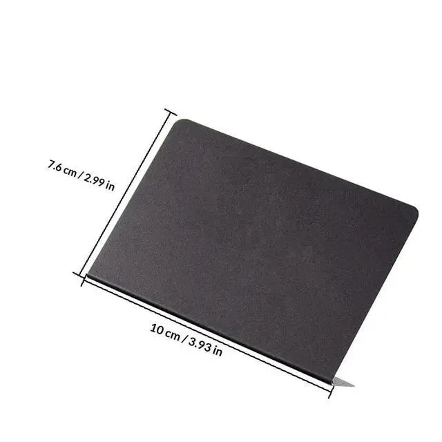 Alt view image 2 of 3 - 10Pcs Premium PVC Table Signs Sturdy Waterproof Desktop Chalkboard Memo Boards Standing Message Price els for Exhibition Mall