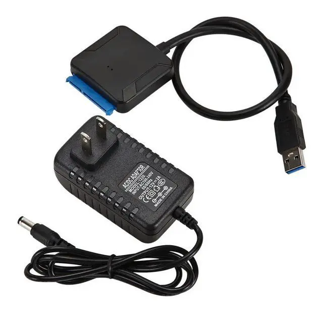 Alt view image 3 of 3 - USB 3.0 to Adapter Cord for 3.5 Inch Laptop Hard Drive Data Cable Plug and Play No Driver Required