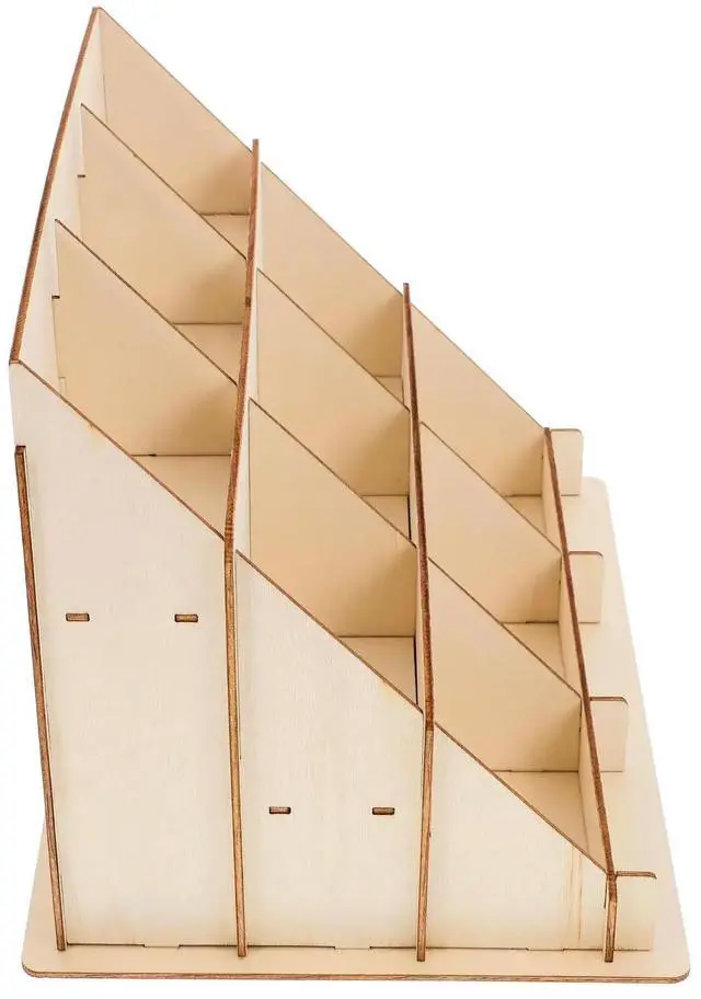 Main image of Wooden Card Display Stand Retail Business Cards Holder Desk ganizer Greeting Postcard Shelf Vendors Printing Products
