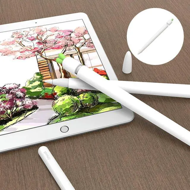 Main image of Silicone Stylus Protective Cover Carrot Design Compatible with Pencil 1 Reduces Wrist Fatigue Prevents Slipping
