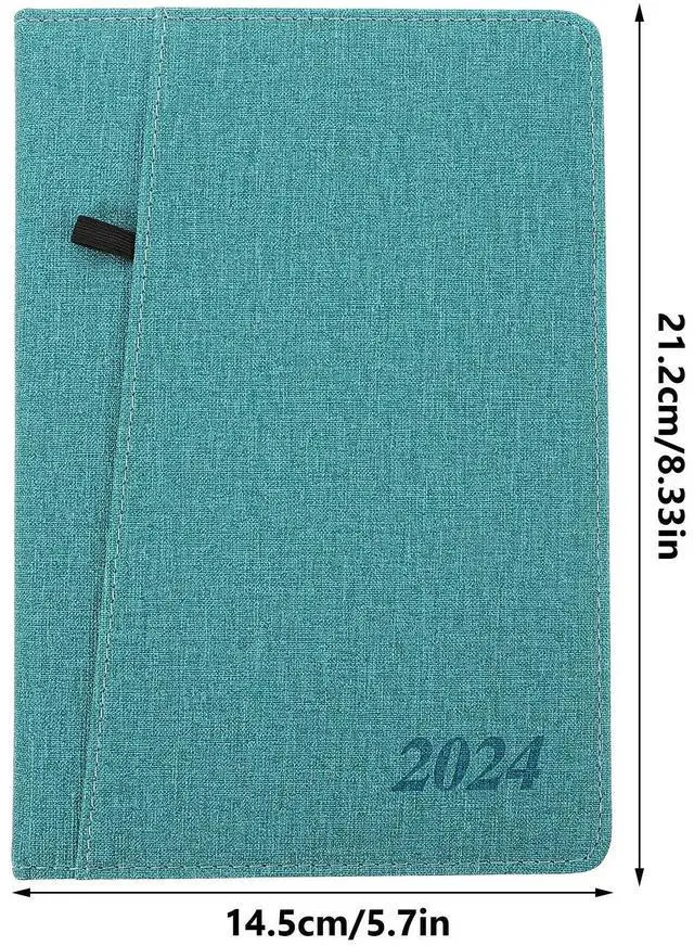 Alt view image 2 of 3 - Planner Notebook 2024 Daily Schedule Time Management Academic Planner Notepad Office Study Student Agenda Recording