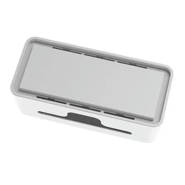 Alt view image 2 of 3 - 1Pcs Premium Plastic Cable Management Box Nonslip Rubber Feet Phone Charging Holder for Home Office Bedroom Study