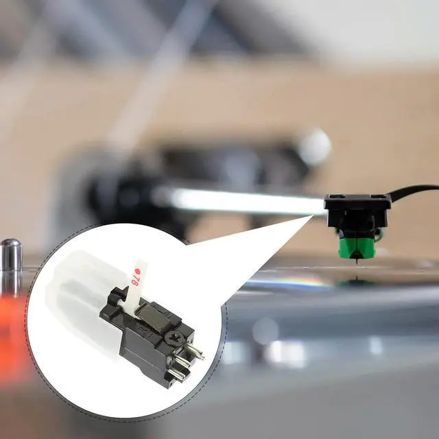 Alt view image 3 of 3 - White Double Needle Replacement Stylus for Gramophone Record Turntable Player Needle Accessories Gramophone Stylus