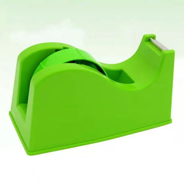 Alt view image 2 of 3 - Tape Dispenser Desktop Stationery Adhesive Paper Cutting Machine Sealing Packaging Parcel Tape Seat Holder Random Color