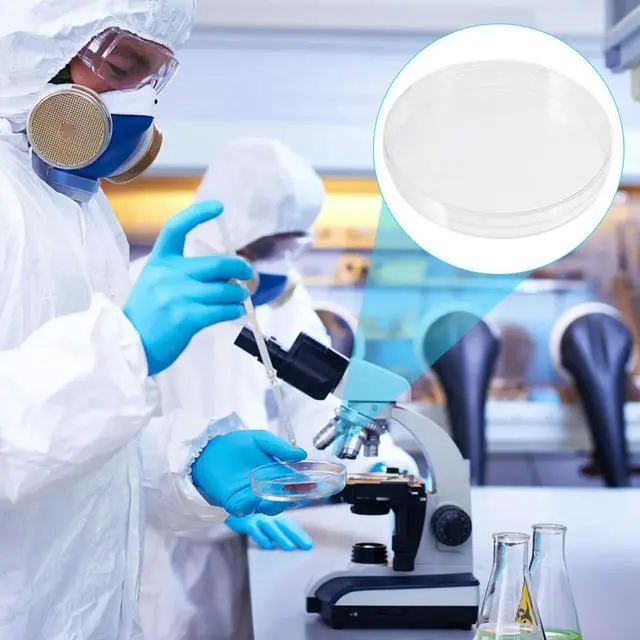 Alt view image 3 of 3 - 50Pcs Petri Dishes Transparent Plastic Culture Dishes Science Experiment Biology Microbiology Tools Plastic Petri Dish