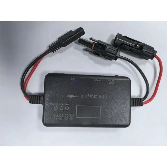 Alt view image 2 of 3 - 20A PWM Solar Controllers With USB And Type-C Outports Solar Panel Chargers Regulator Efficient Charging