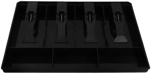 Alt view image 3 of 3 - 3 Coins Cashier Drawer Tray Insert Heavy Duty ABS Plastic for Supermarket Use Cash Drawer Coins Tray