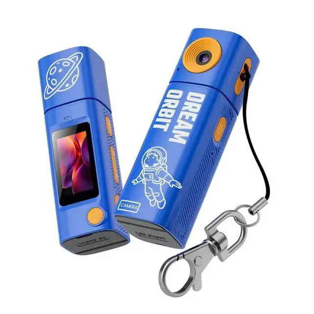 Alt view image 3 of 3 - Digital 2K Thumb Keychain Camera Mini Action Camera Retro Video Recorder Pocket Small Camcorder