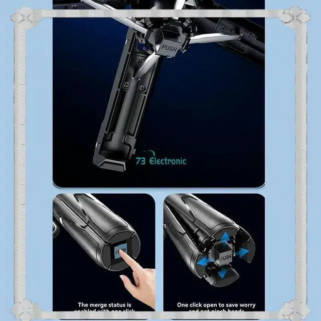 Alt view image 2 of 3 - Extendable Mini Bluetooth Selfie Stick Tripod With Magnetic Design - And Multi-Functional
