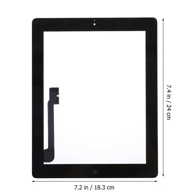 Alt view image 3 of 3 - High Screen for Tablet LCD Replacement with Key Button Compatible for 3 Black Scratch Free Performance