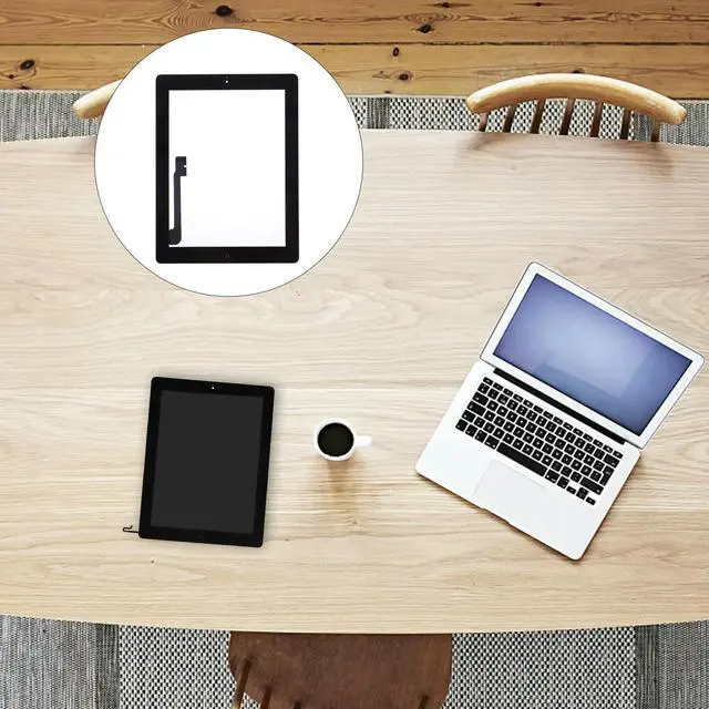 Main image of High Screen for Tablet LCD Replacement with Key Button Compatible for 3 Black Scratch Free Performance