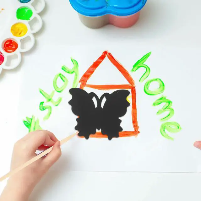 Alt view image 3 of 3 - 4 Bags Butterfly-Shaped Scratch Paper Art Sheets for Kids Adults Creative DIY Crafting Party Decoration Classroom Activity