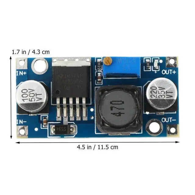Alt view image 2 of 3 - 10Pcs Step-Down Power Module Buck Converter Adjustable Dc Voltage Regulator Supply Module for DIY Power Projects