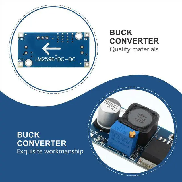 Alt view image 3 of 3 - 10Pcs Step-Down Power Module Buck Converter Adjustable Dc Voltage Regulator Supply Module for DIY Power Projects